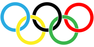Gorin, oftewel de 5 ringen van de Olympische Spelen.